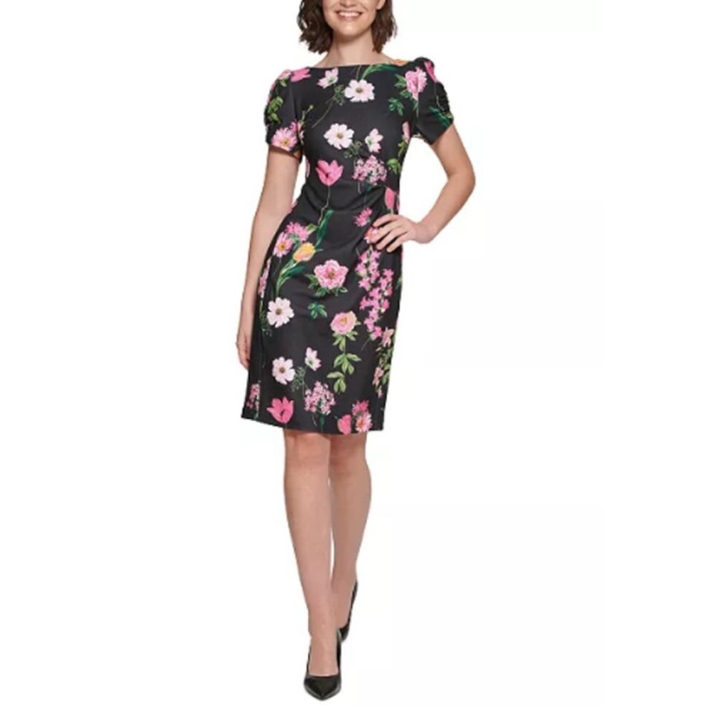 Karl Lagerfeld Black Floral Dress